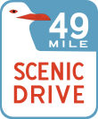 49-Mile Scenic Drive marker