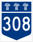Saskatchewan Highway 308 shield