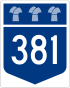 Saskatchewan Highway 381 shield