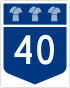 Saskatchewan Highway 40 shield