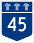 Saskatchewan Highway 45 shield