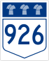 Saskatchewan Highway 926 shield