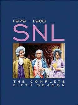 The title card for the fifth season of Saturday Night Live.