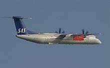 Twin turboprop with high wings