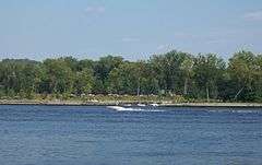 Schodack Island State Park's boat launch area.