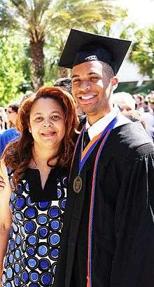 Picture of Scooter Magruder with his mom at college graduation