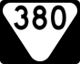 State Route 380 marker