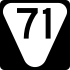 State Route 71 secondary marker