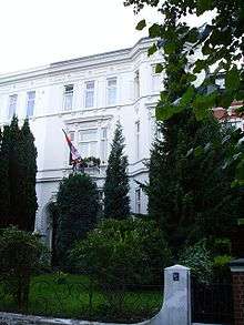 Building in Harvesterhuderweg housed the Consulate-General of Yugoslavia.