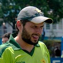 Shahid Afridi during Pakistan's tour of New Zealand in December 2010.