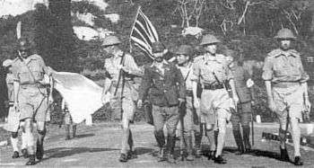 The British surrender at Singapore