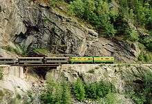 photo of train crossing US-Canada border