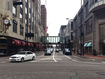 Cincinnati Skywalk over 5th Street near Vine Street