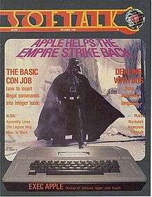 The front cover of the September 1980 issue of Softalk (Vol 1, No. 1)
