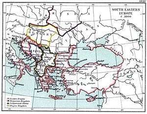 A map of South-eastern Europe c.1000
