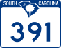 SC Highway 391 marker