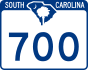 SC Highway 700 marker