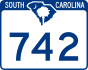 SC Highway 742 marker