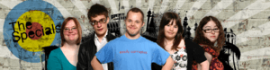The Specials website banner featuring Lucy, Lewis, Sam, Megan and Hilly.