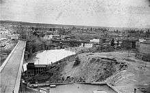 The city of Spokane Falls circa 1895