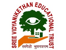 Logo with a tree, hand and building
