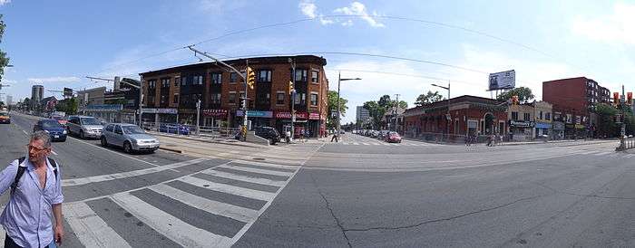 Looking south on Christie Street from St. Clair Avenue