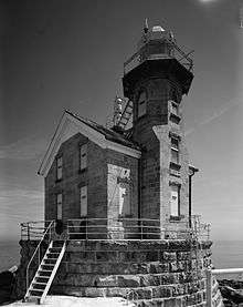 A photograph of the Stratford Shoal Light