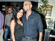 Garg with her husband Raghu Ram at The Antiquity-Club Fusion