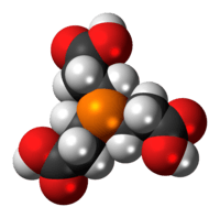 Space-filling model of the TCEP molecule
