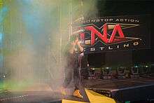 Mick Foley making his entrance at Bound for Glory IV