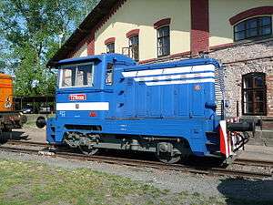 Similar shunter locomotive preserved in a museum in Jaroměř.