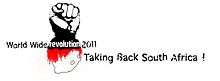 A taking back South Africa logo.