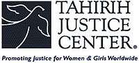 Logo of Tahirih Justice Center, showing the white silhouette of a bird spreading its wings.