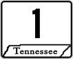State Route 1 primary marker