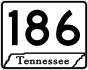 State Route 186 marker