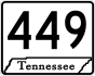 State Route 449 marker