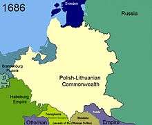 Territorial changes of Poland 1686