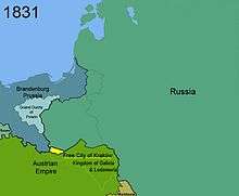 Territorial changes of Poland 1831