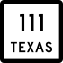 State Highway 111 marker