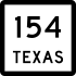 State Highway 154 marker