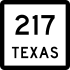 State Highway 217 marker