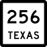 State Highway 256 marker