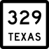 State Highway 329 marker