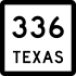 State Highway 336 marker