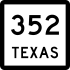 State Highway 352 marker
