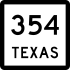 State Highway 354 marker