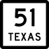 State Highway 51 marker