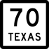 State Highway 70 marker