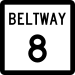 Texas beltway route marker