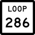 State Highway Loop 286 marker
